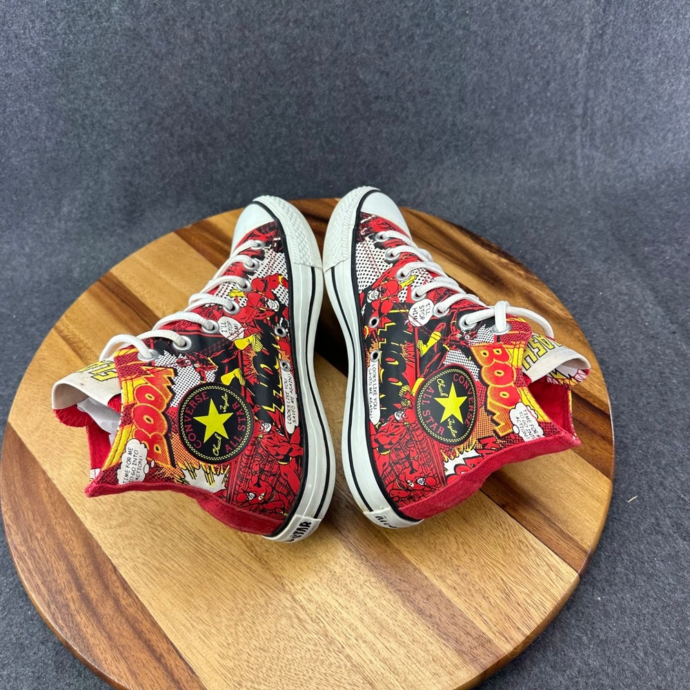 Converse Chuck Taylor All Star DC Comics The Flash High Top Sneakers Womens 8 - Picture 11 of 14